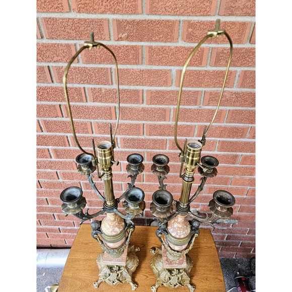 Brevattato Italian Louis XVI Style Candelabras Converted To Electric Table Lamps - Picture 4 of 10